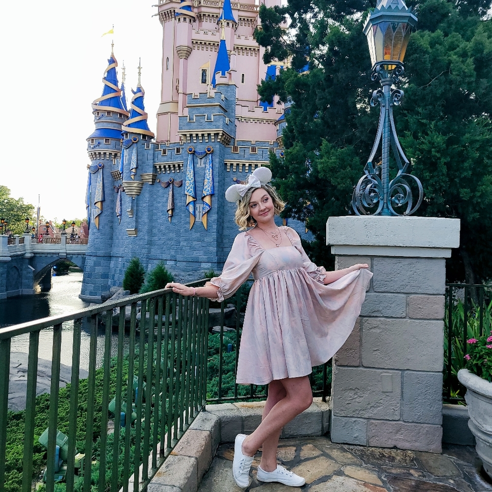 Pastel Princess Puff Sleeve Dress